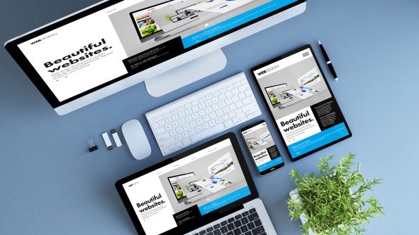 blue-devices-top-view-creative-website-builder-3d-rendering